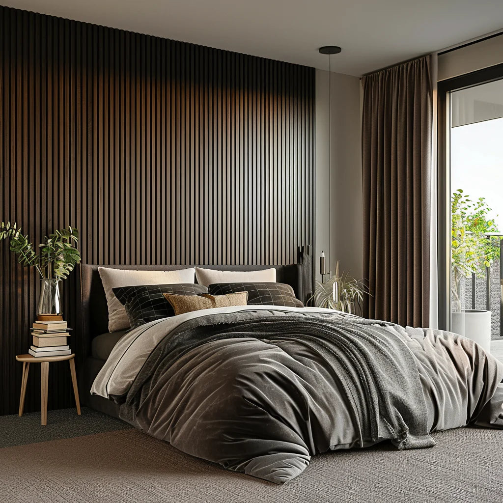 Acoustic Slatted Wall Panels (Multiple Colours)